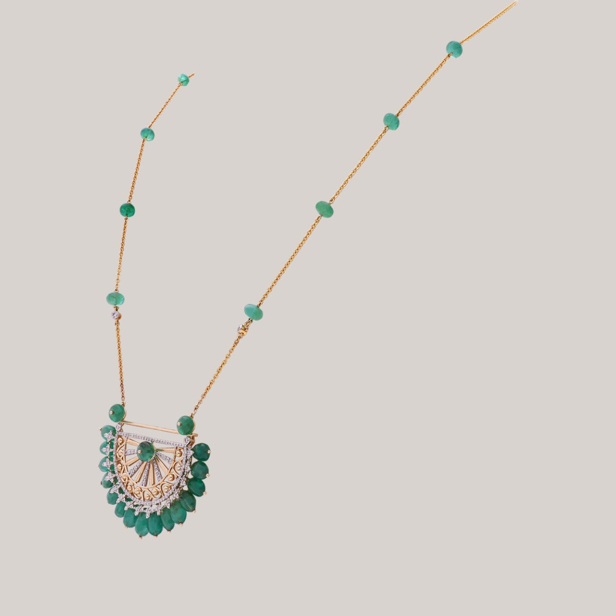 Green Serenity Diamond Necklace