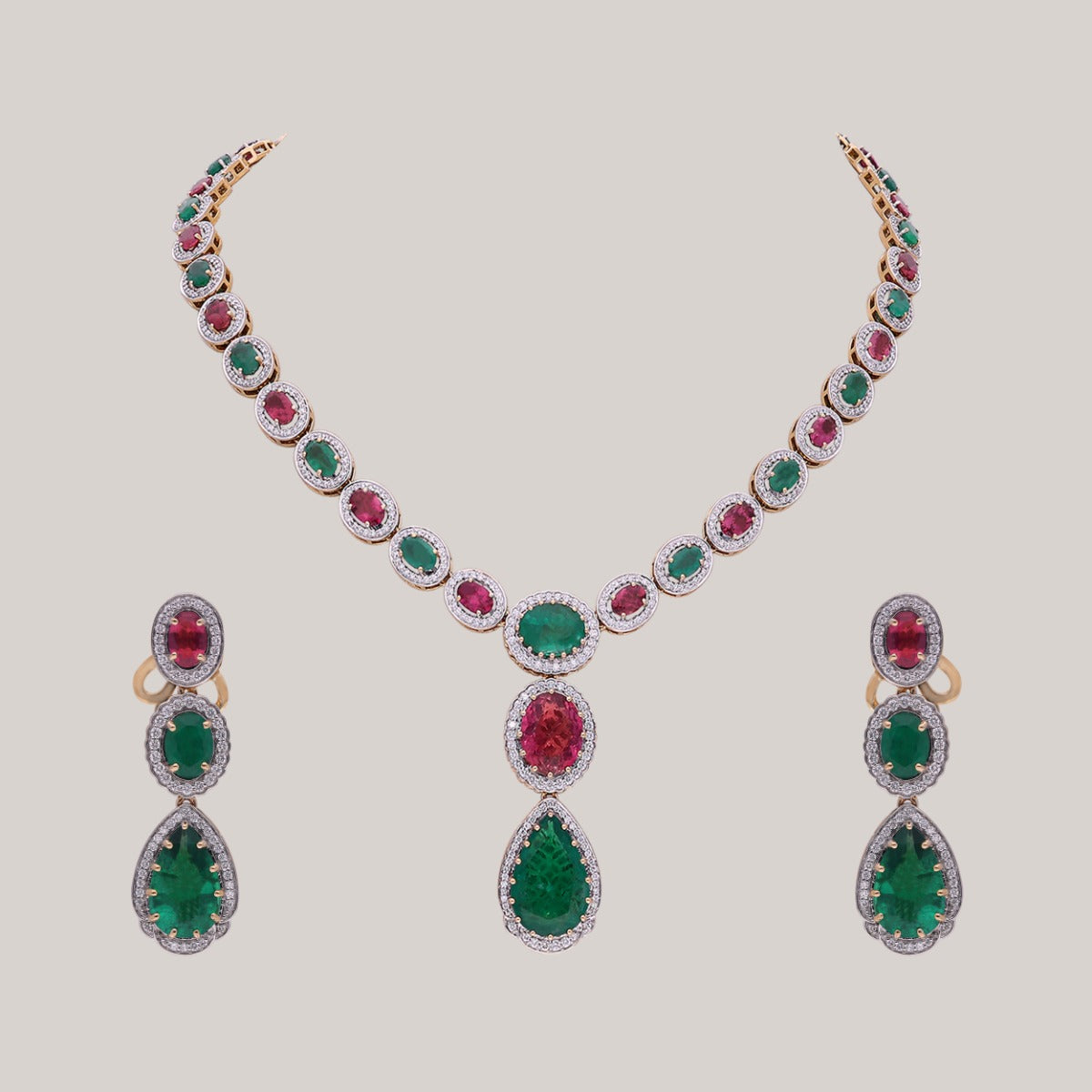 Grand Duchess Diamond Necklace Set
