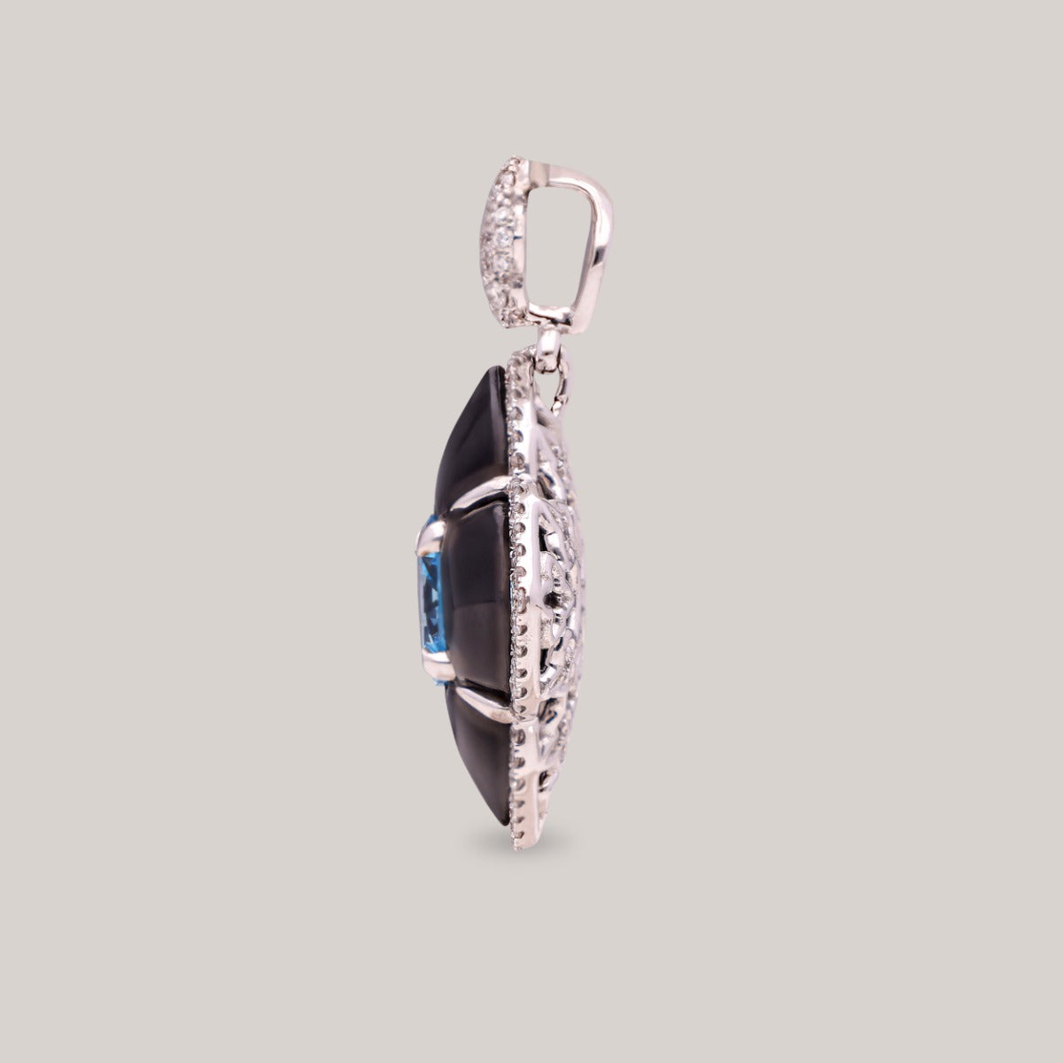 Azure Noir Diamond Pendant