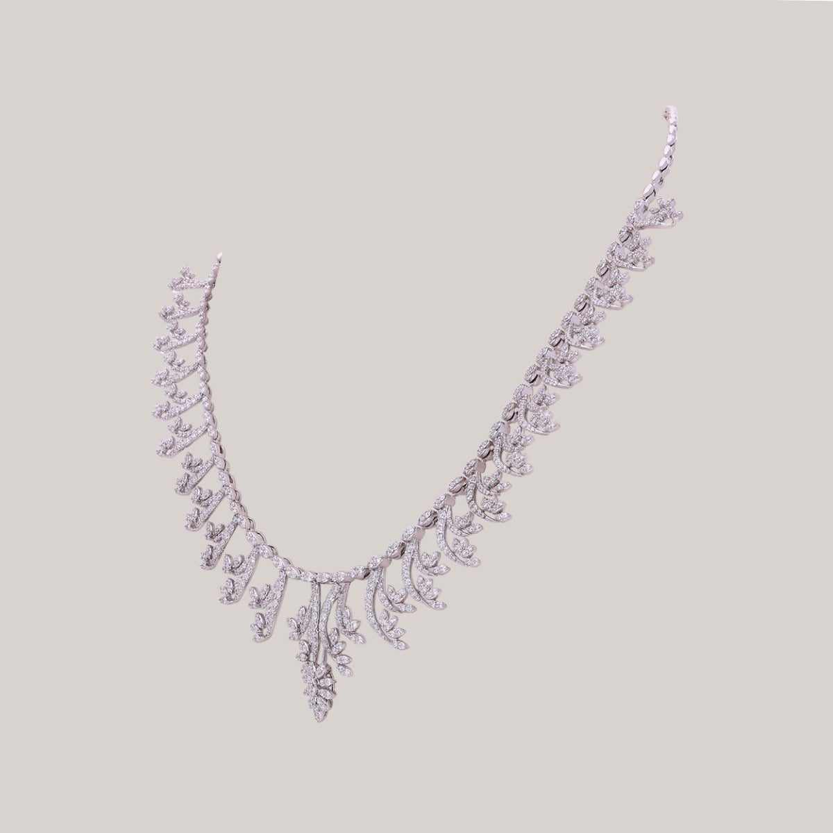 Crystal Dew Diamond Necklace Set
