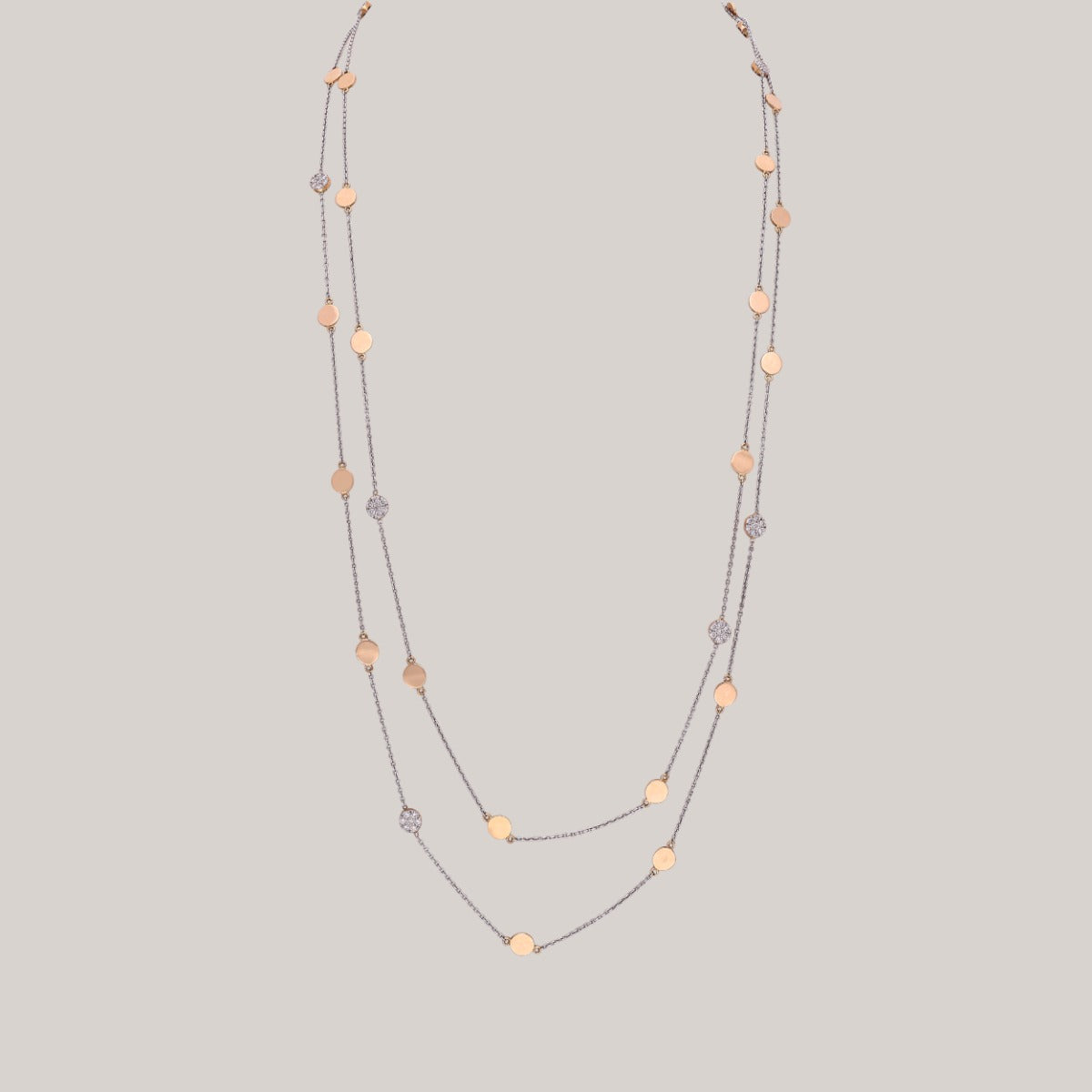 Circular Sparkle Diamond Necklace