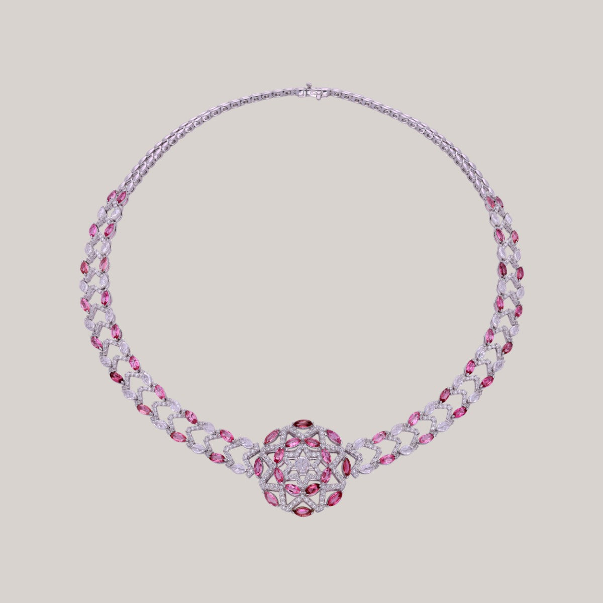 Rose Symphony Diamond Necklace