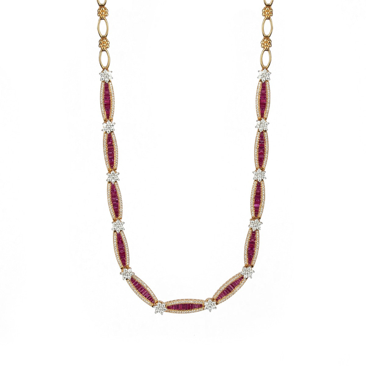Ruby Classic Diamond Necklace