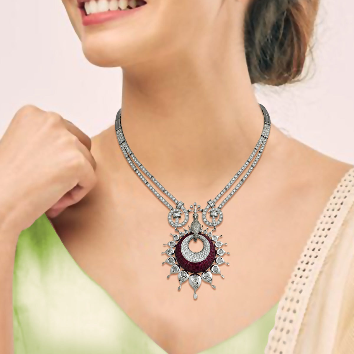 Enigmatic Peacock Necklace