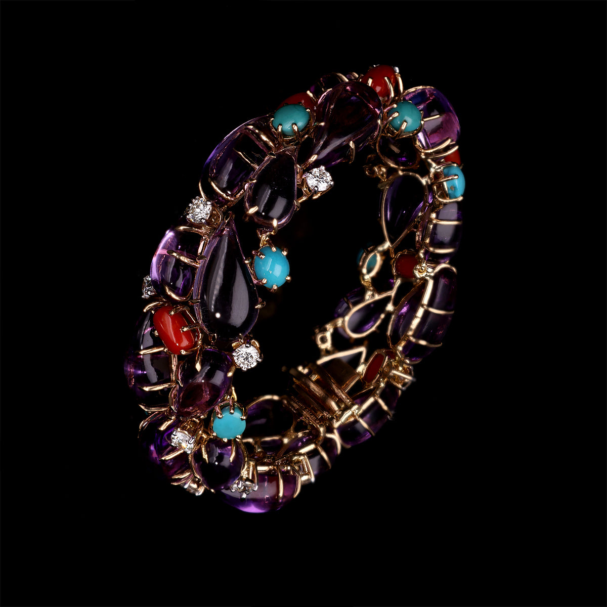Moroccan Diamond Bangle