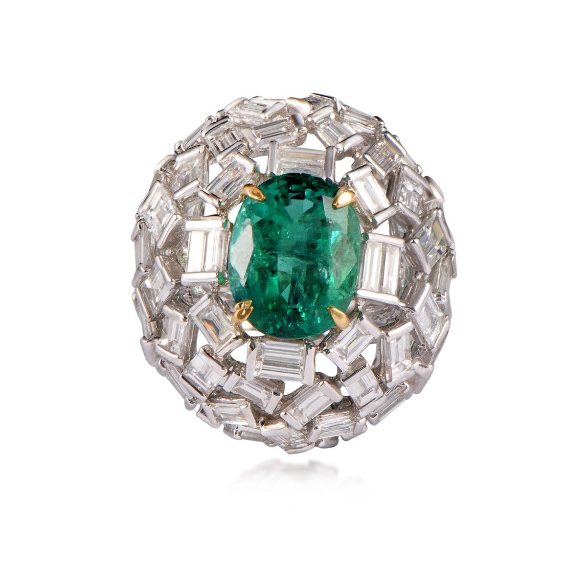 Greenish Royal Diamond Ring