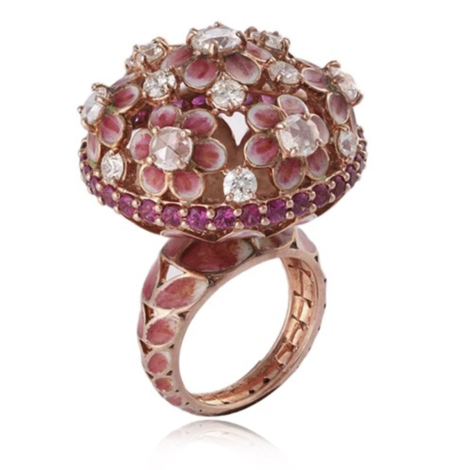 Cute Floral Bush Ring