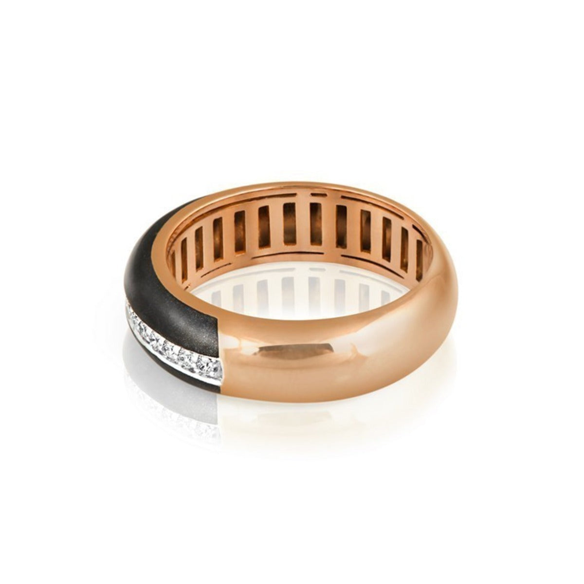 Tiny Frets Diamond Ring