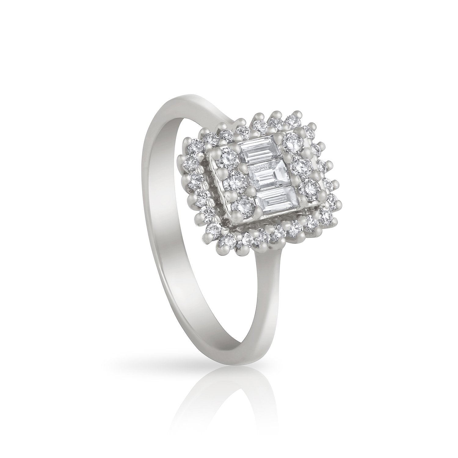 Flourish Around Diamond Ring