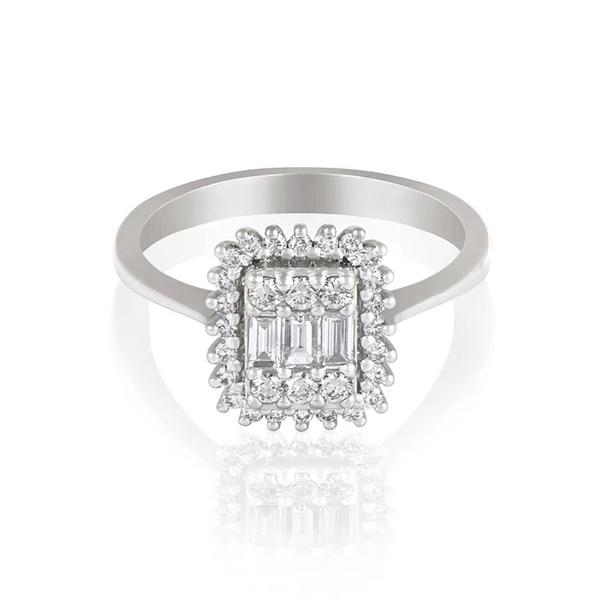 Flourish Around Diamond Ring