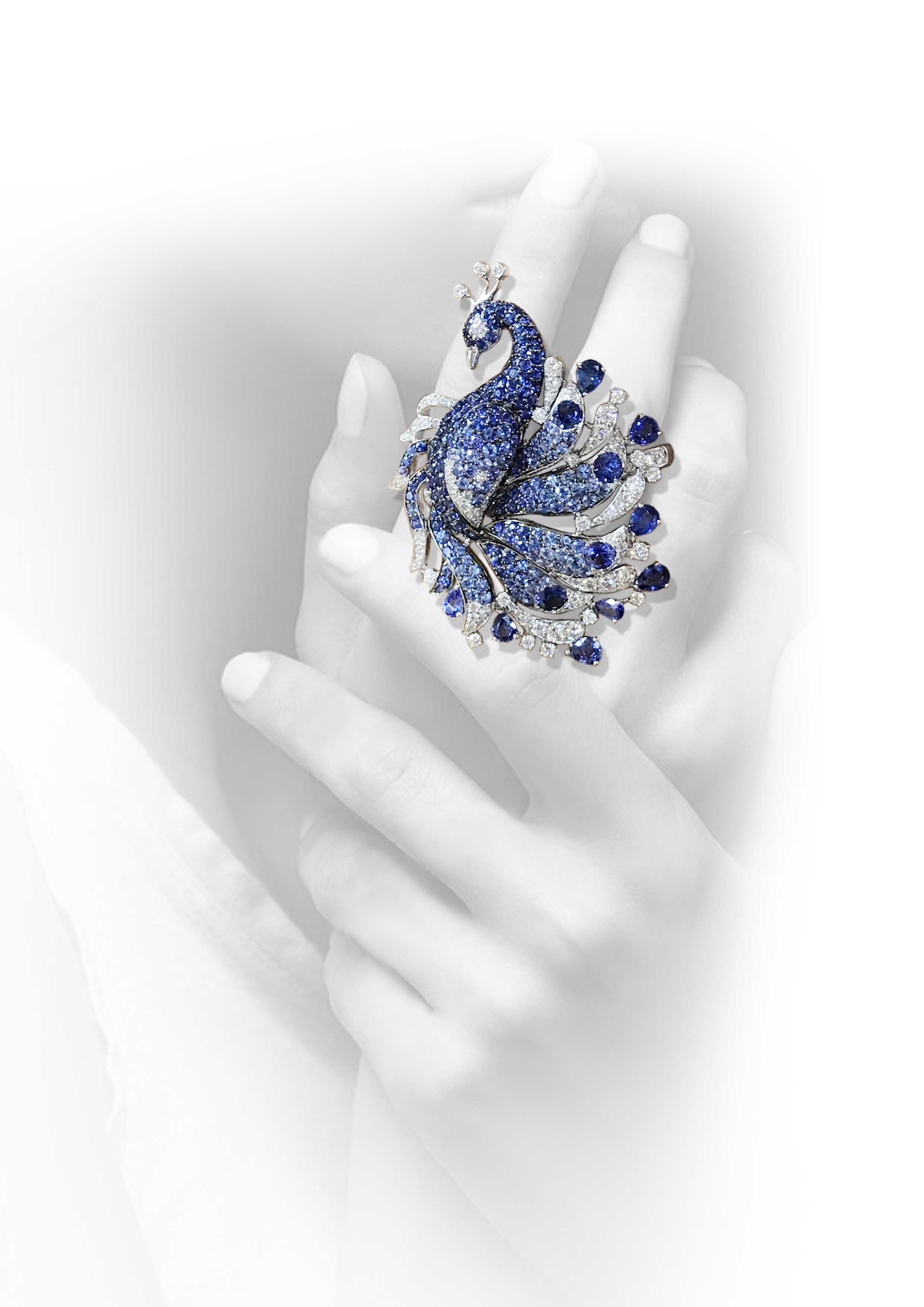 Florence Peacock Diamond Ring