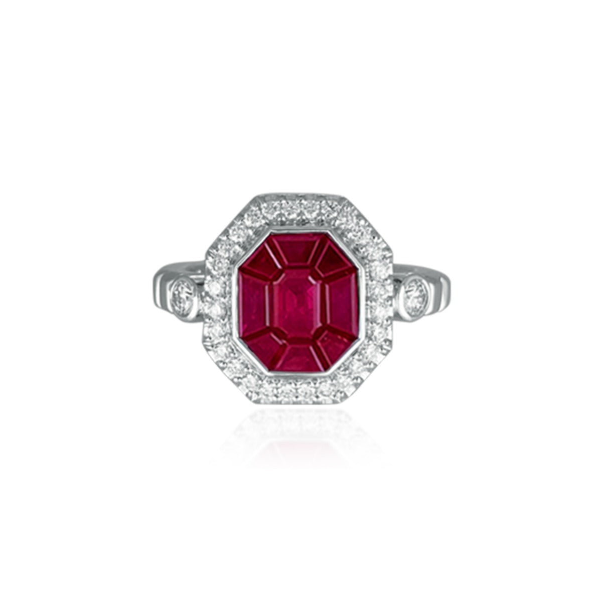 Red Poker Diamond Ring