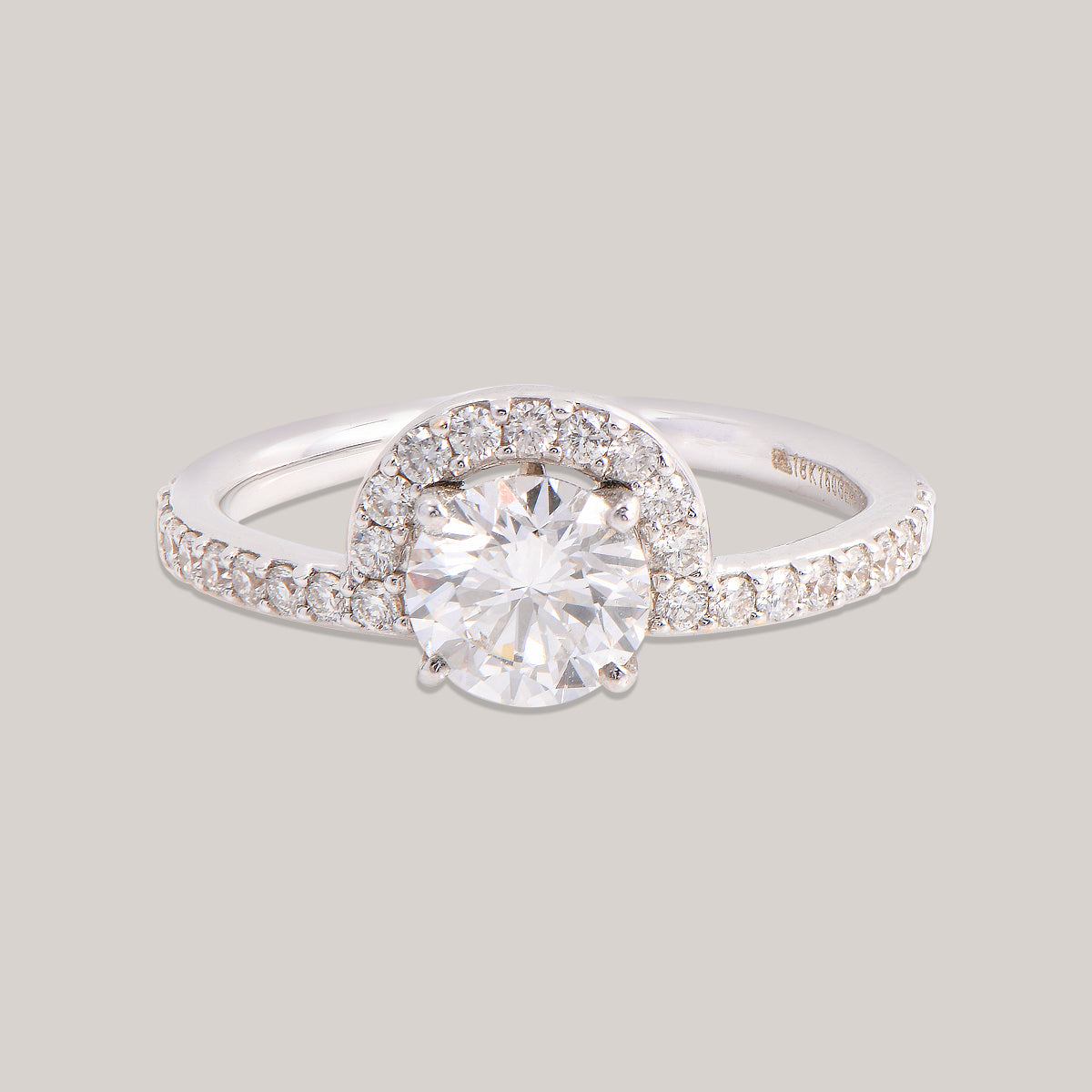 Solitaire Engagement Diamond Ring
