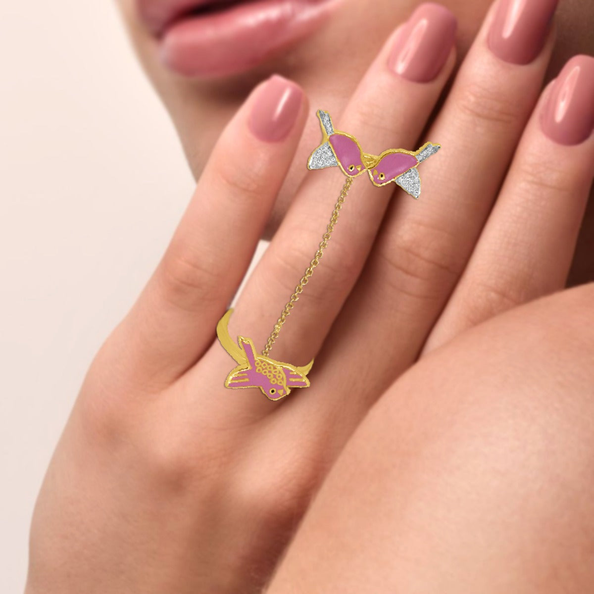 Birdie Family Diamond Ring
