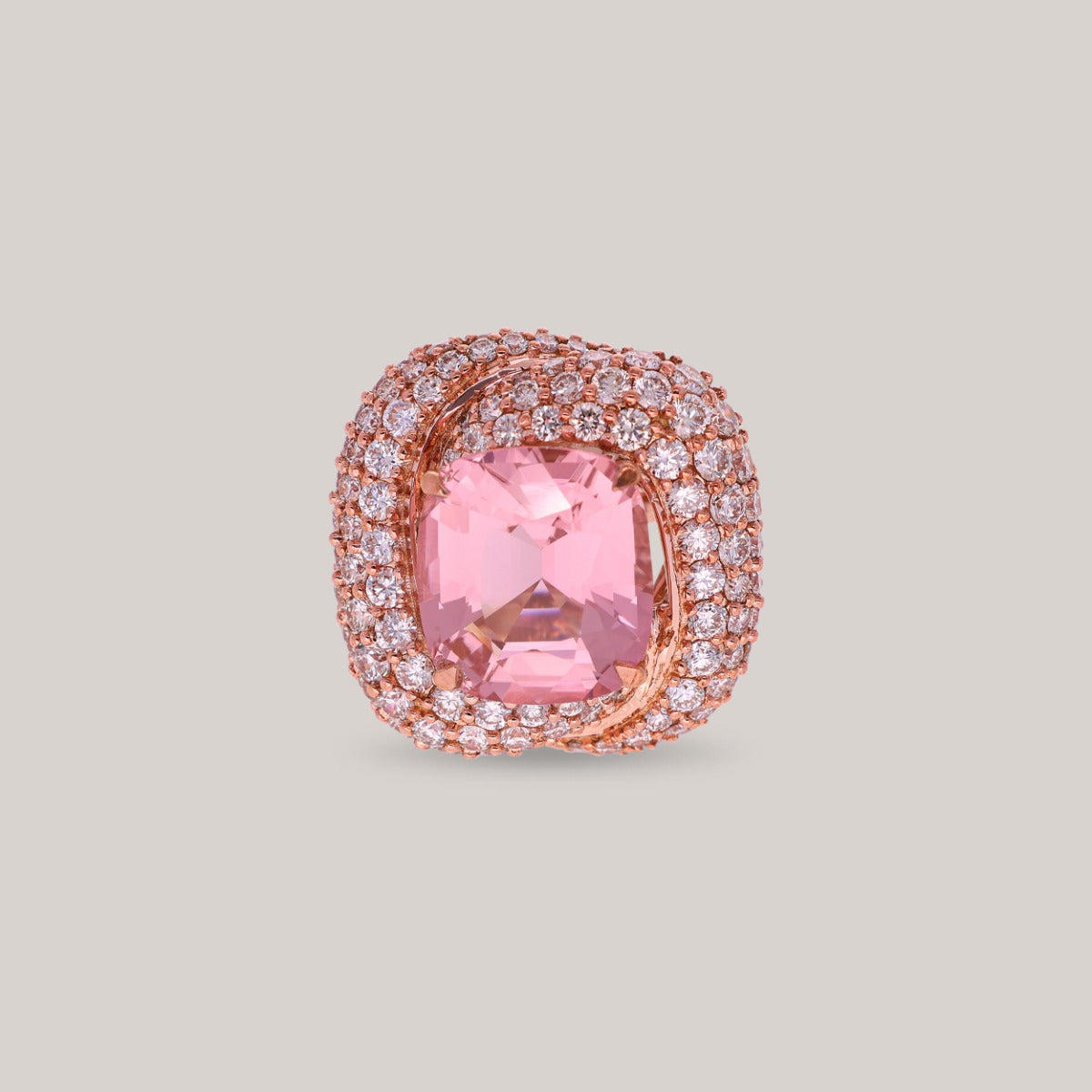 Tourmaline Dusk Diamond Ring