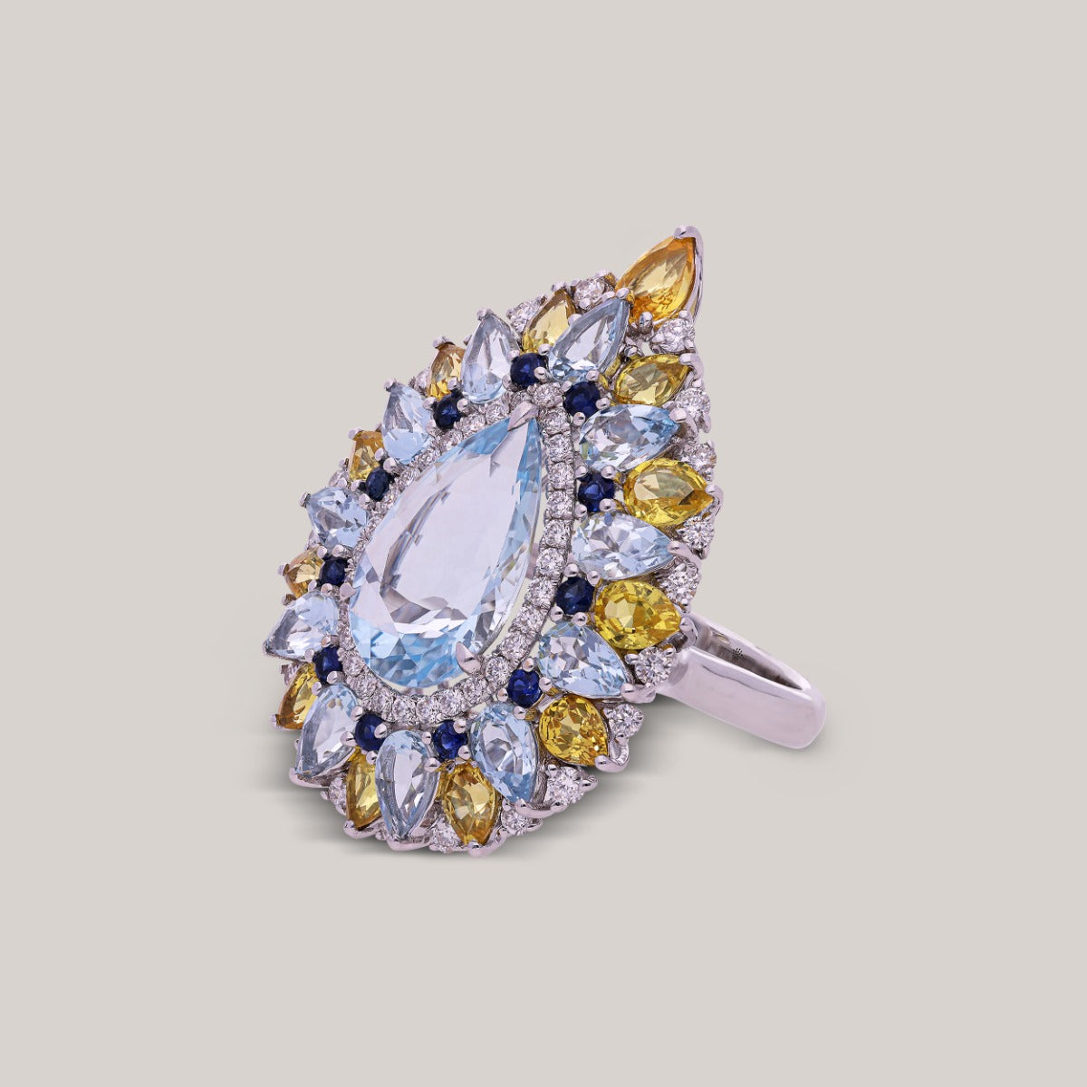 Ocean's Embrace Diamond Ring
