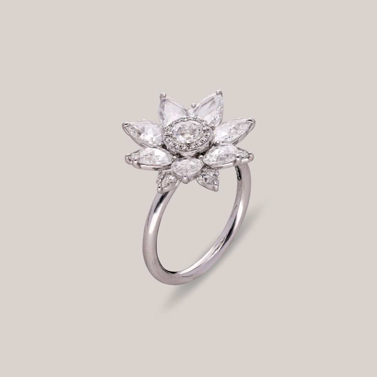 Blooming Sparkle Diamond Ring