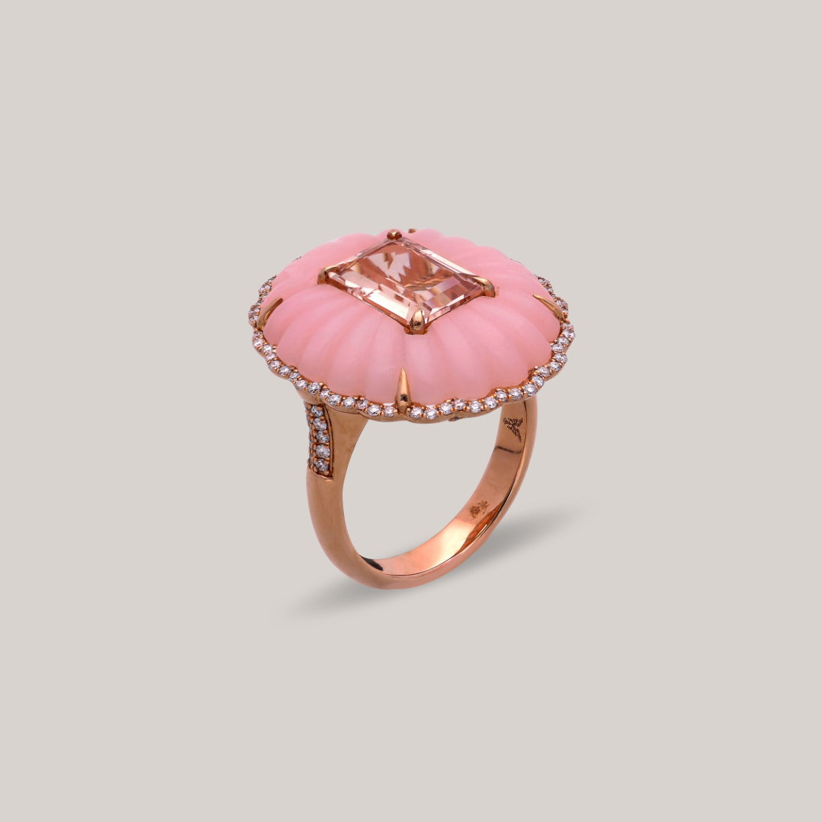 Peony Glow Diamond Ring