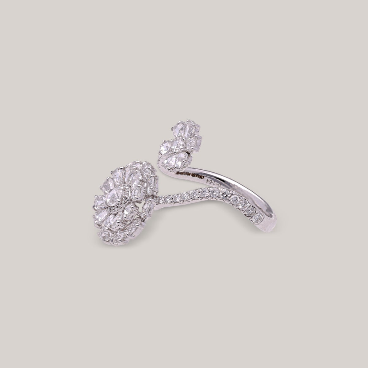 Glittering Orchid Diamond Ring