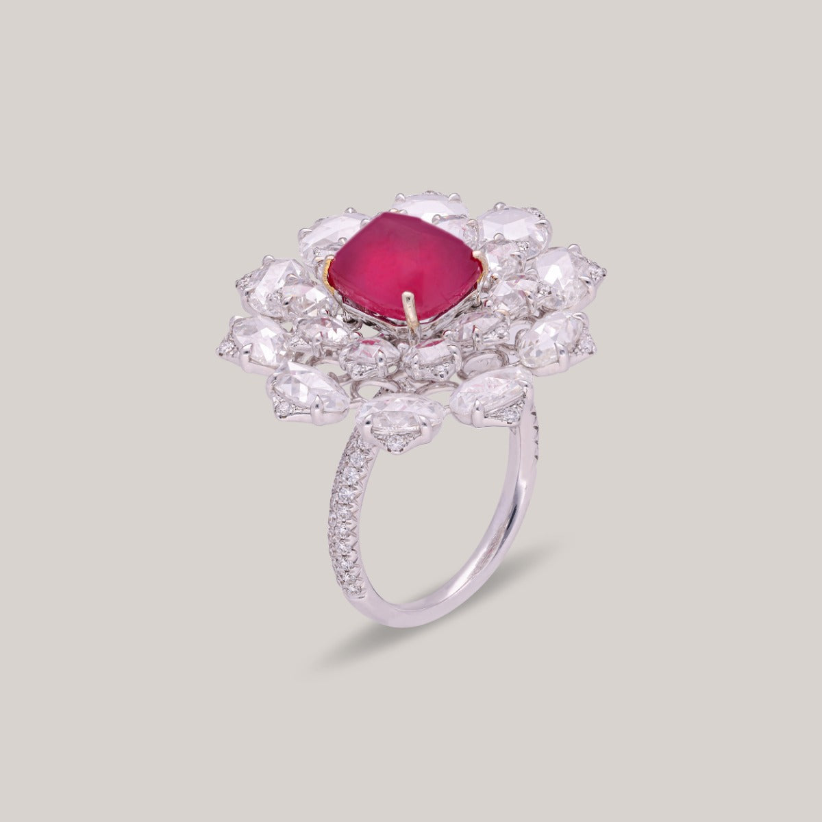 Rose Nebula Diamond Ring