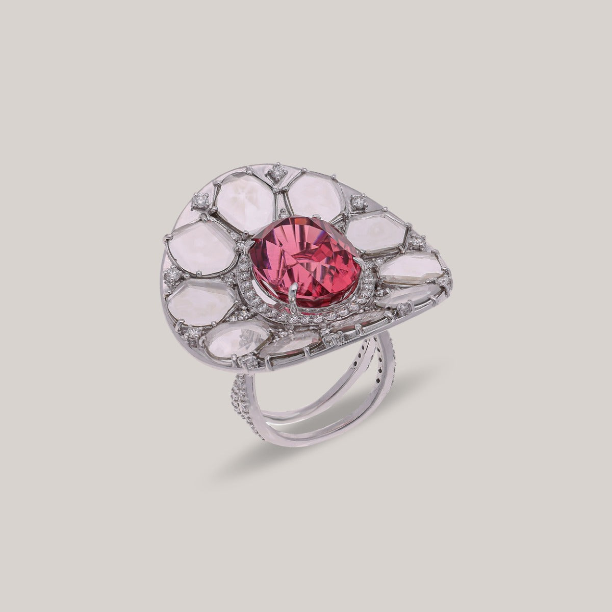 Flamenco Rose Diamond Ring