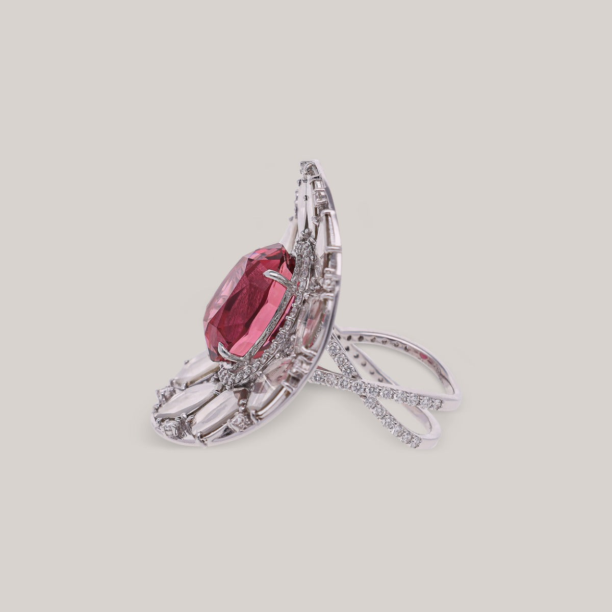 Flamenco Rose Diamond Ring
