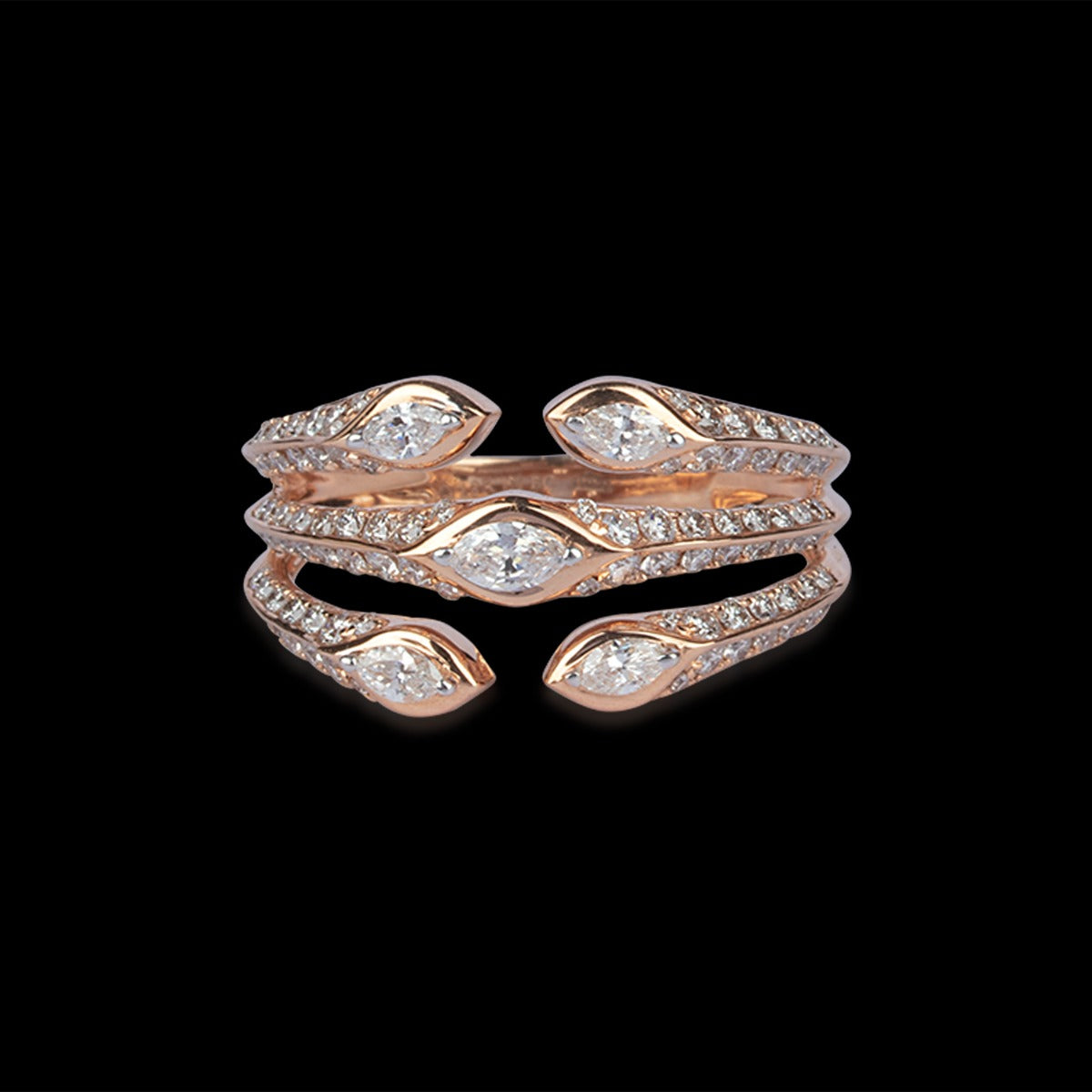 Petunia Creeper Diamond Ring