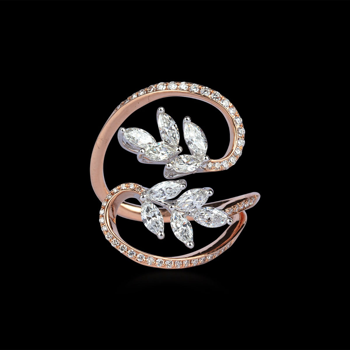 Plant Shoots Diamond Ring
