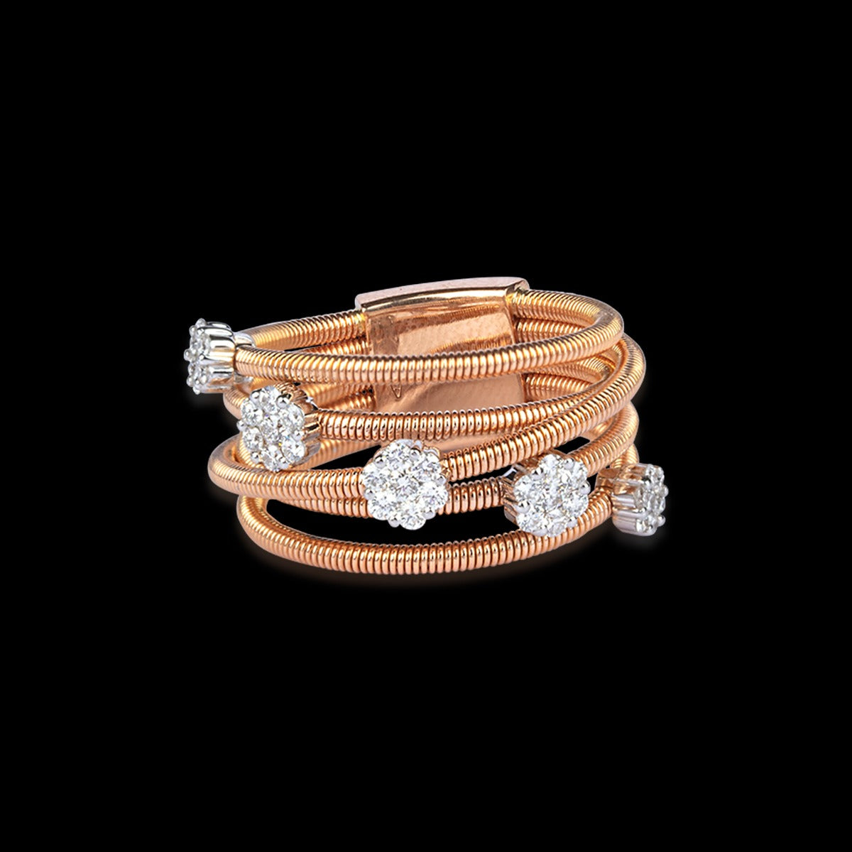 Springy Diamond Ring