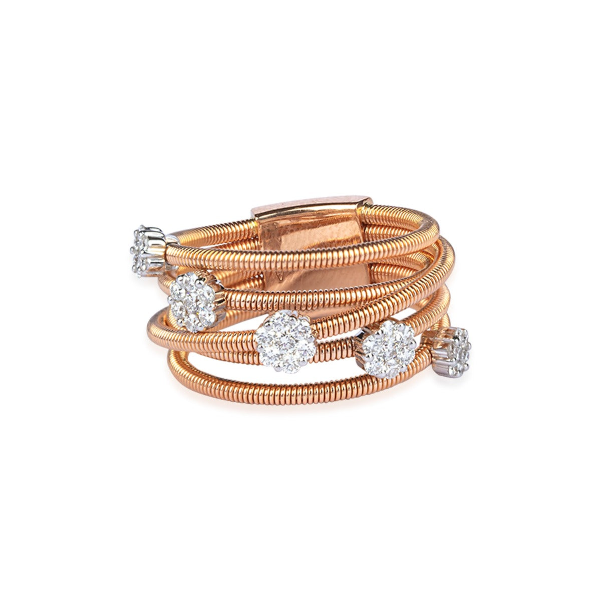 Springy Diamond Ring