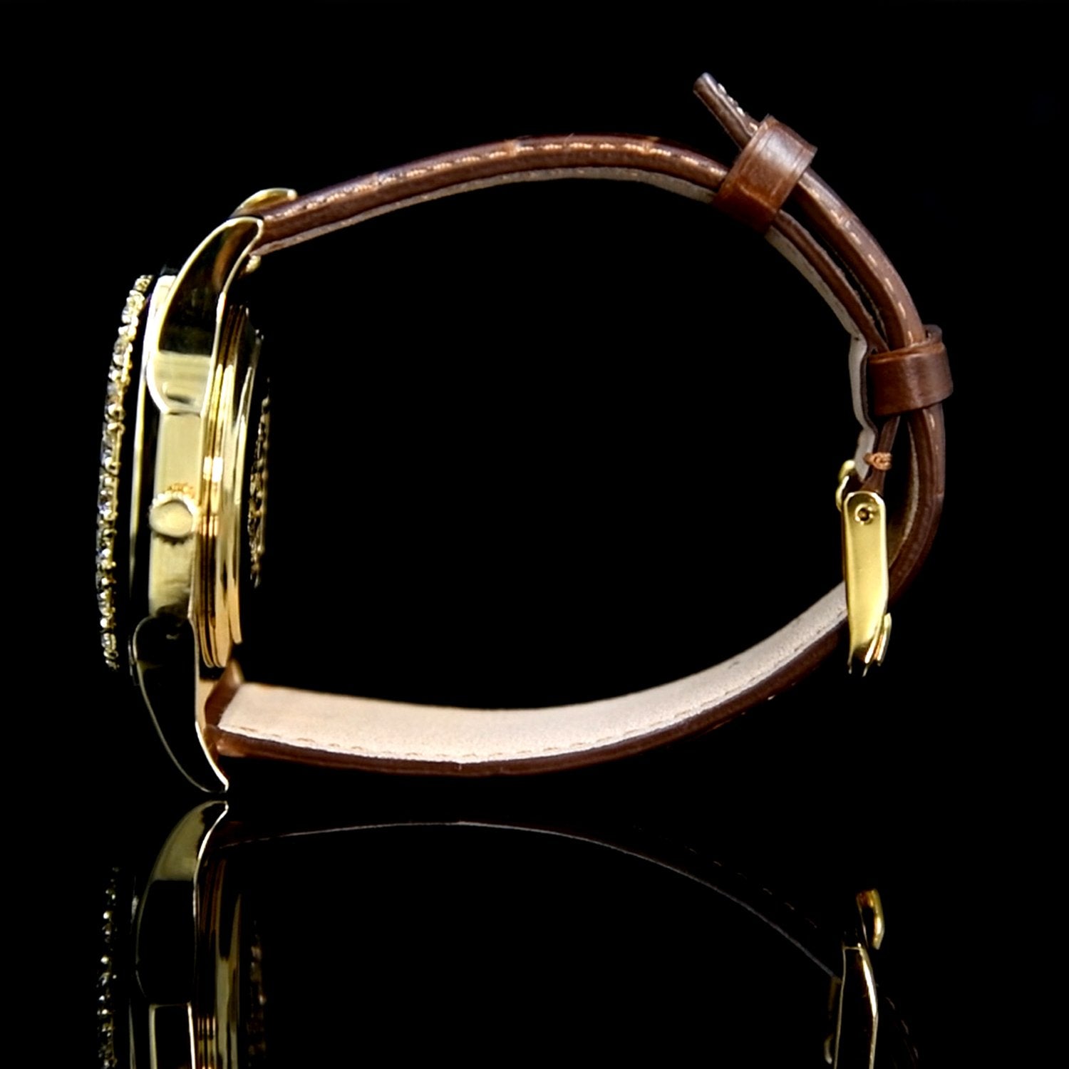 Black Back Diamond Watch