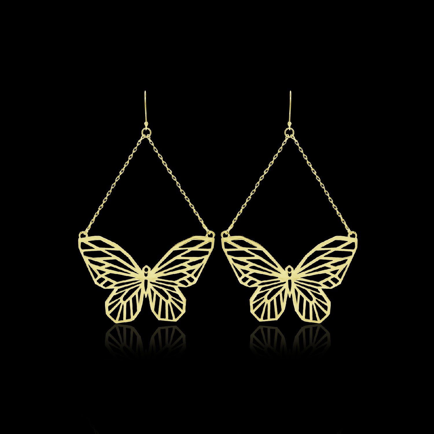 Pave Butterfly Earrings