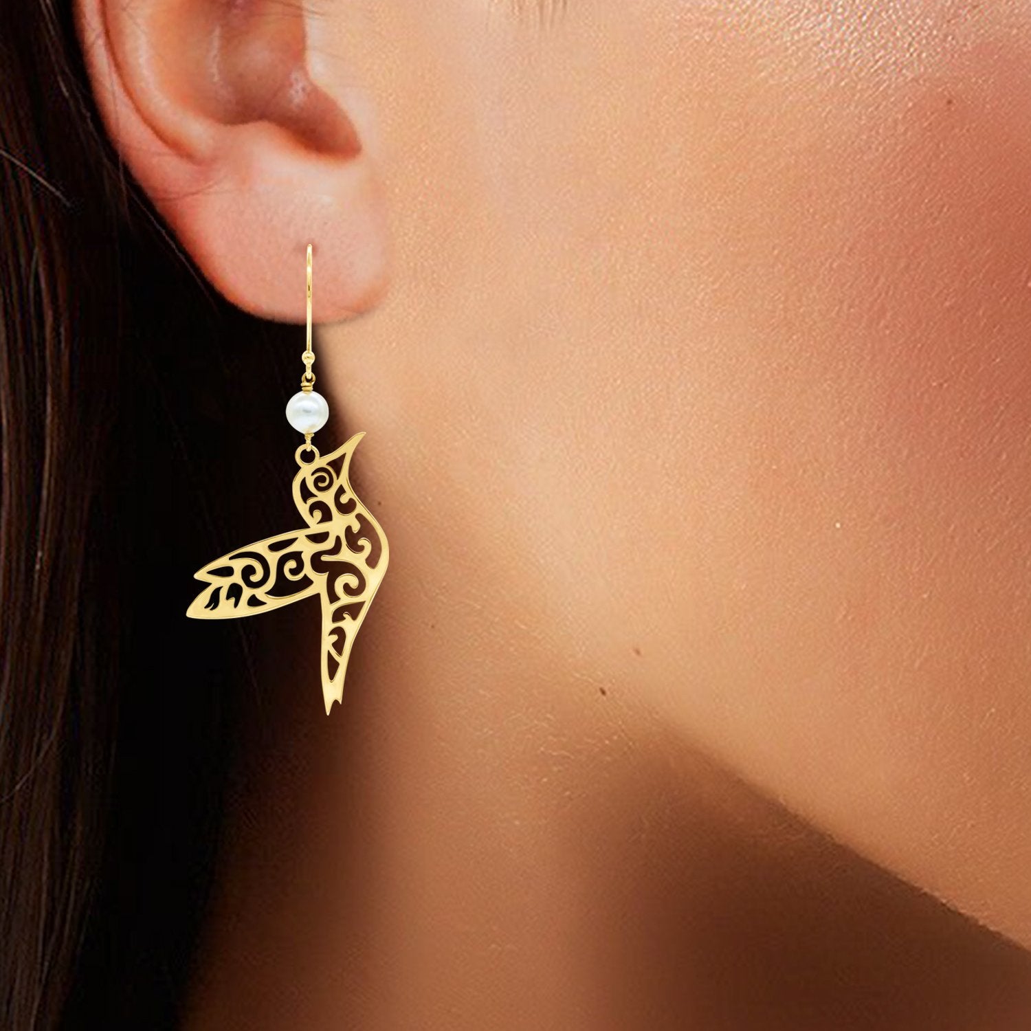 Bird Ornate Earrings
