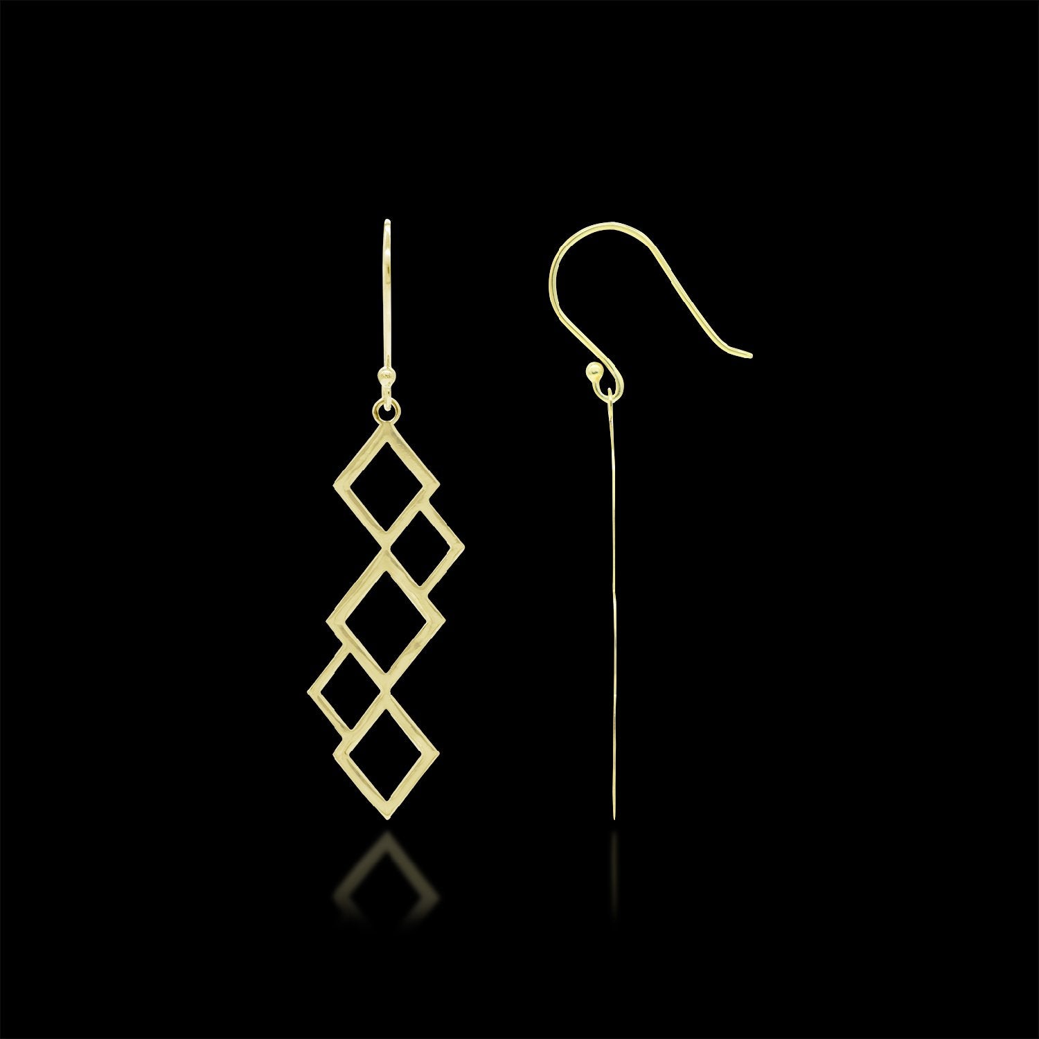 Contemporary Drop Earrings