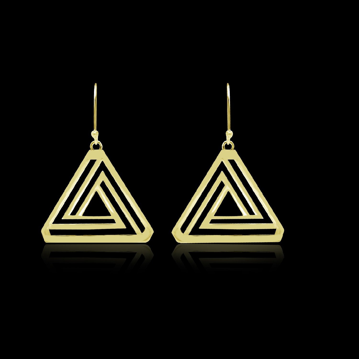 Triangle Drop Earrings