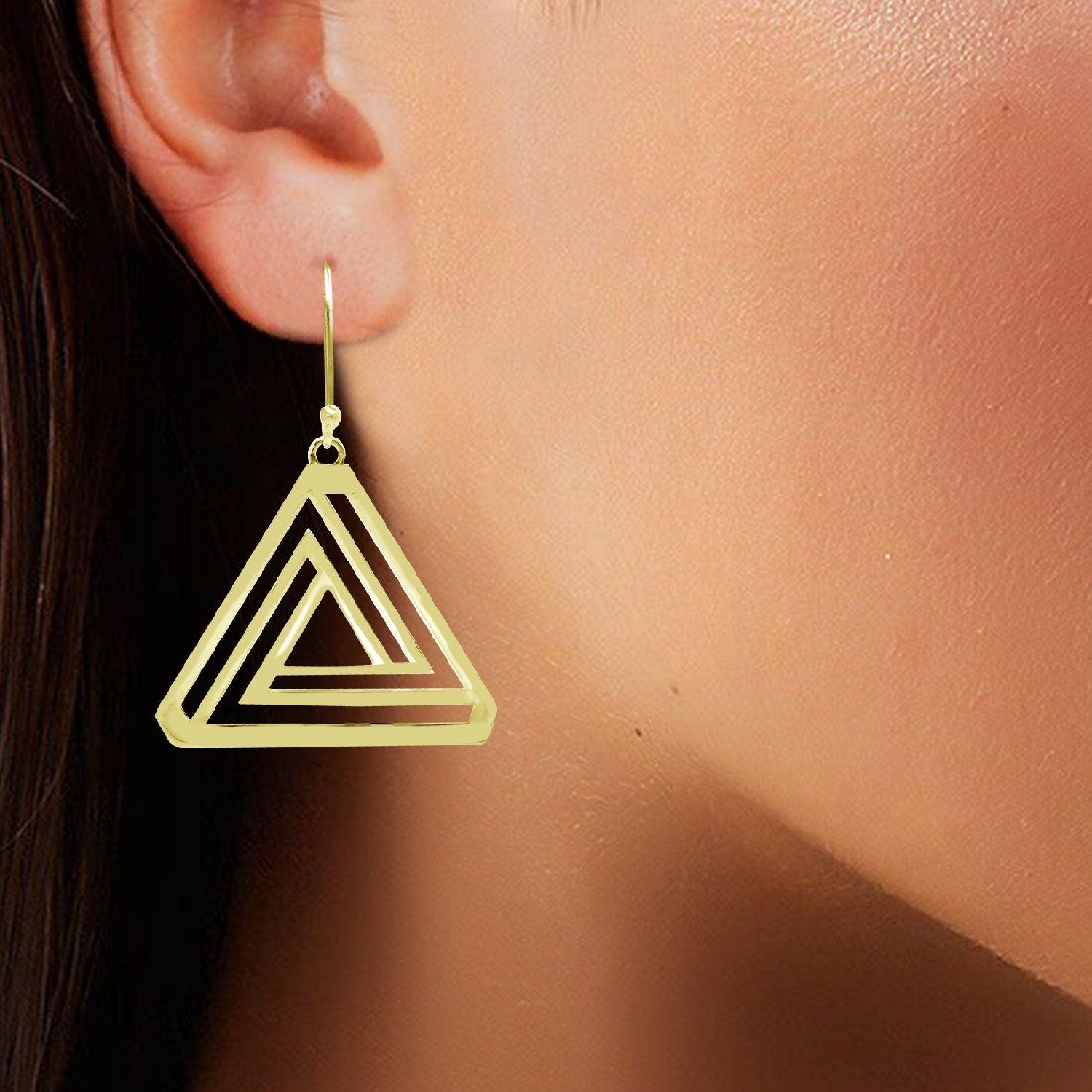 Triangle Drop Earrings