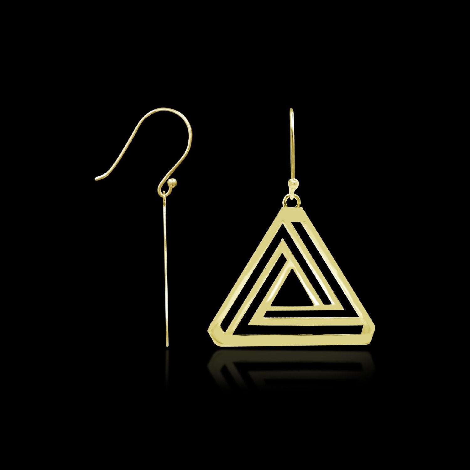 Triangle Drop Earrings