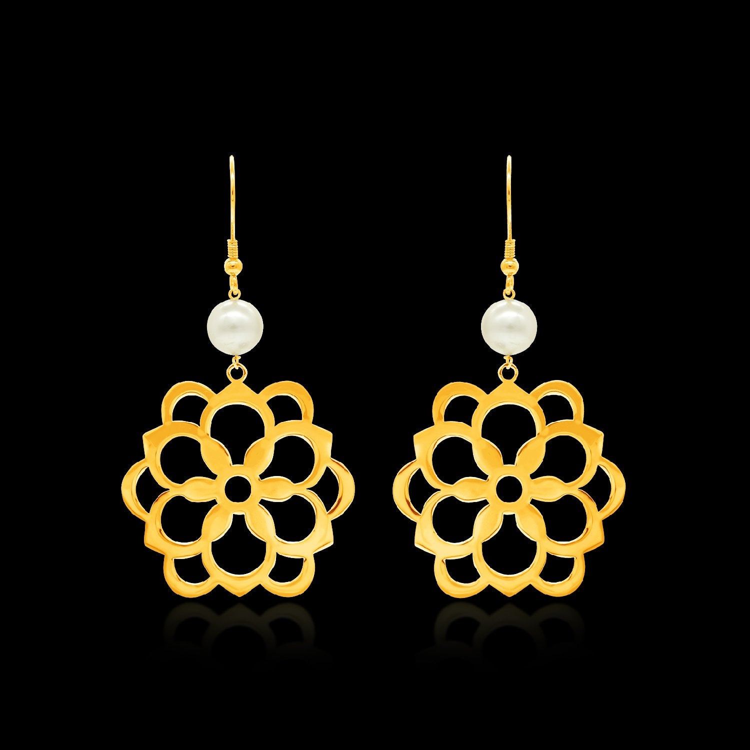 Floral Contemporary Earrings