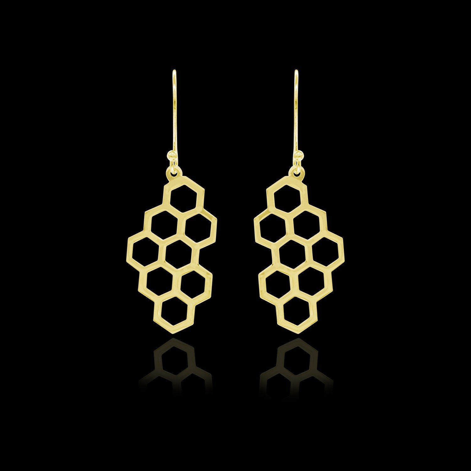 Honeycomb Drop Earrings