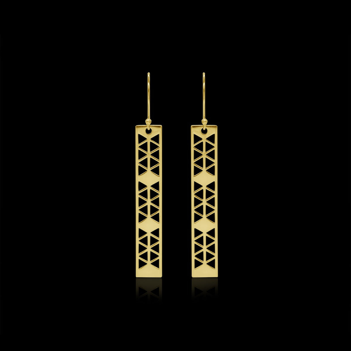 Bella Rectangle Drop Earrings