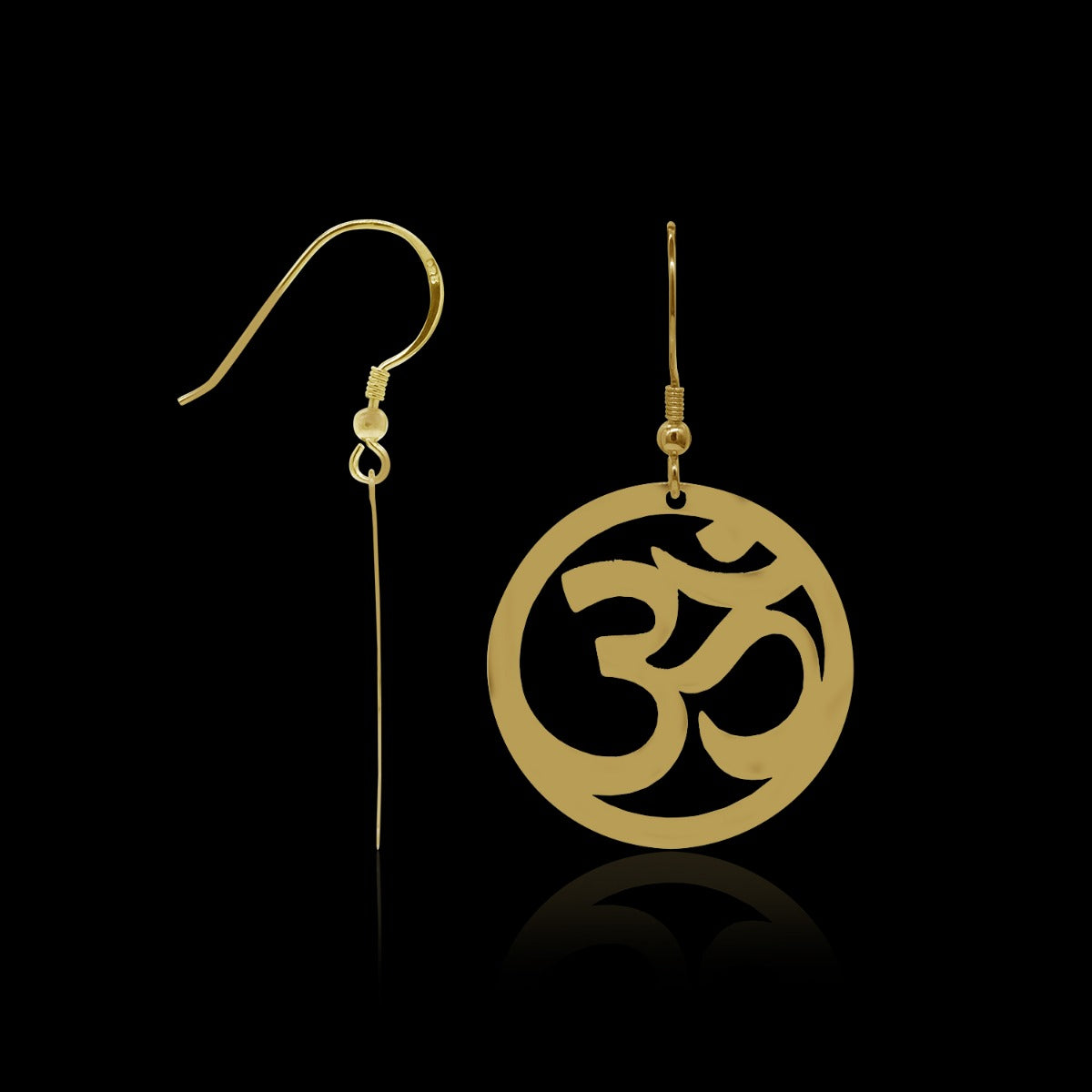 Spiritual Om Drop Earrings