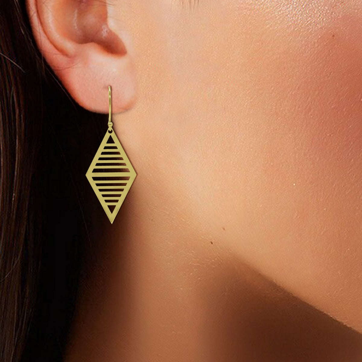 Ahana Geometric Drop Earrings