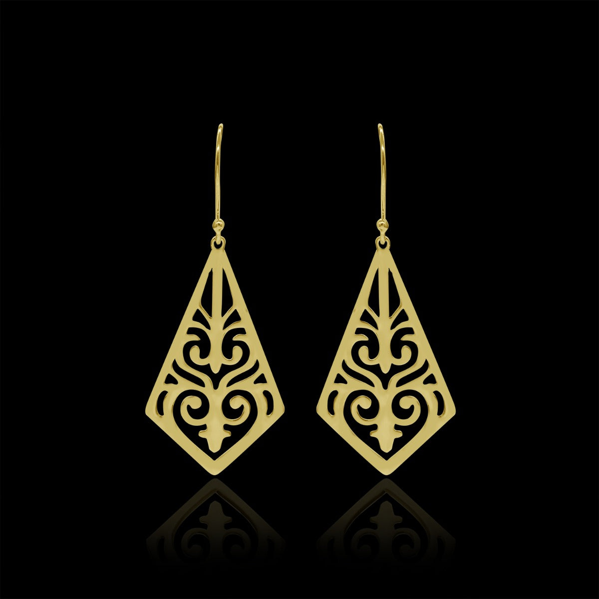 Triangular Drop Earrings