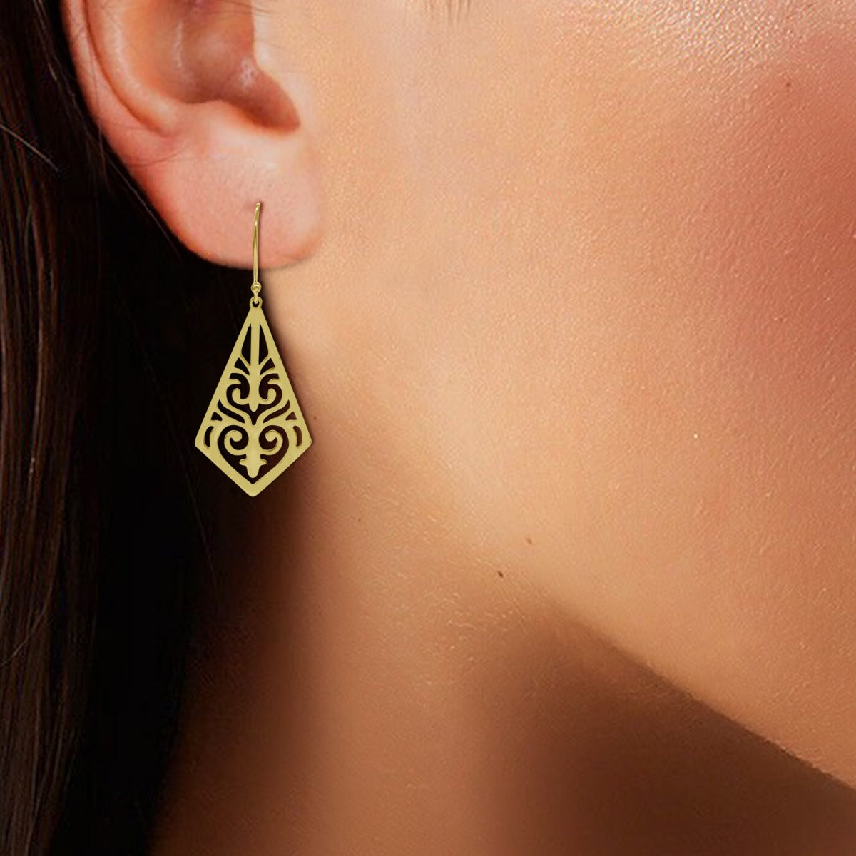 Triangular Drop Earrings
