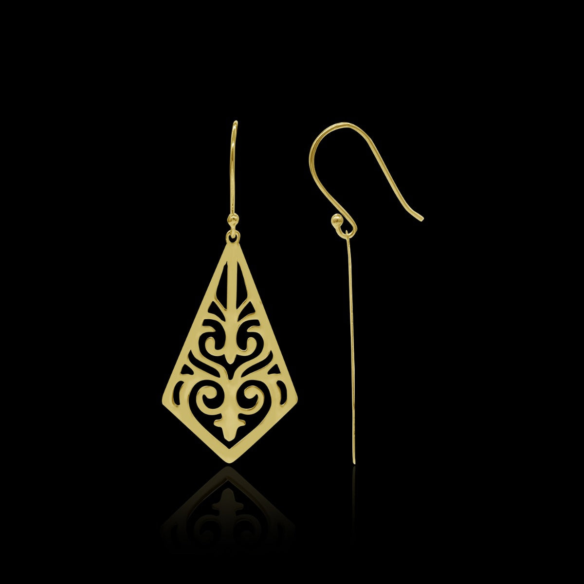 Triangular Drop Earrings