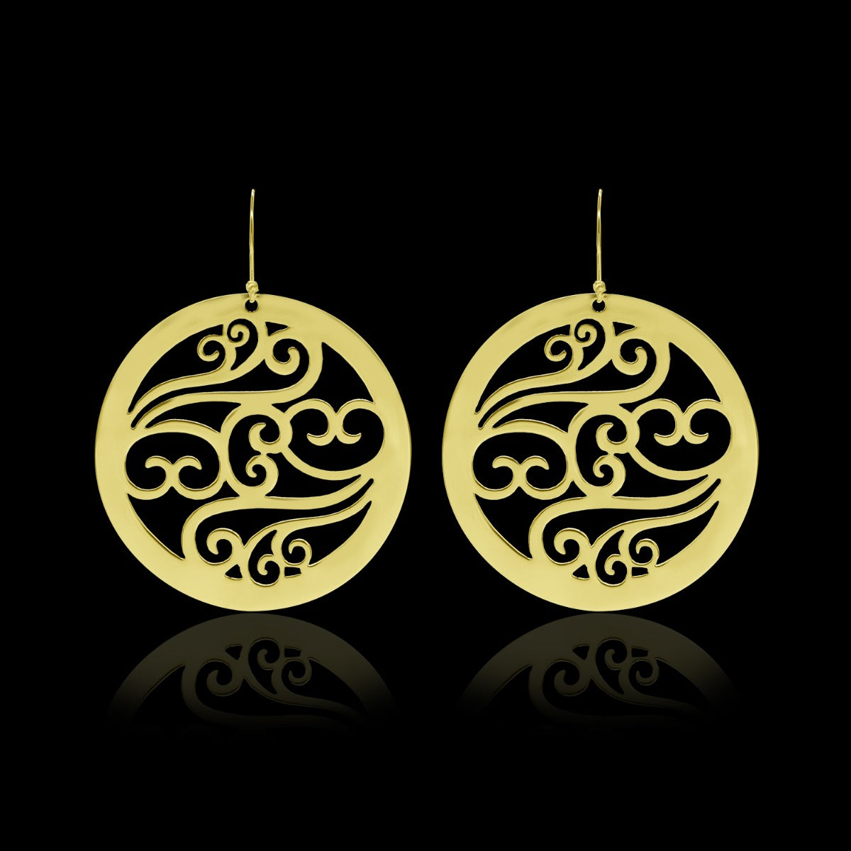 Glinting Encircled Drop Earrings