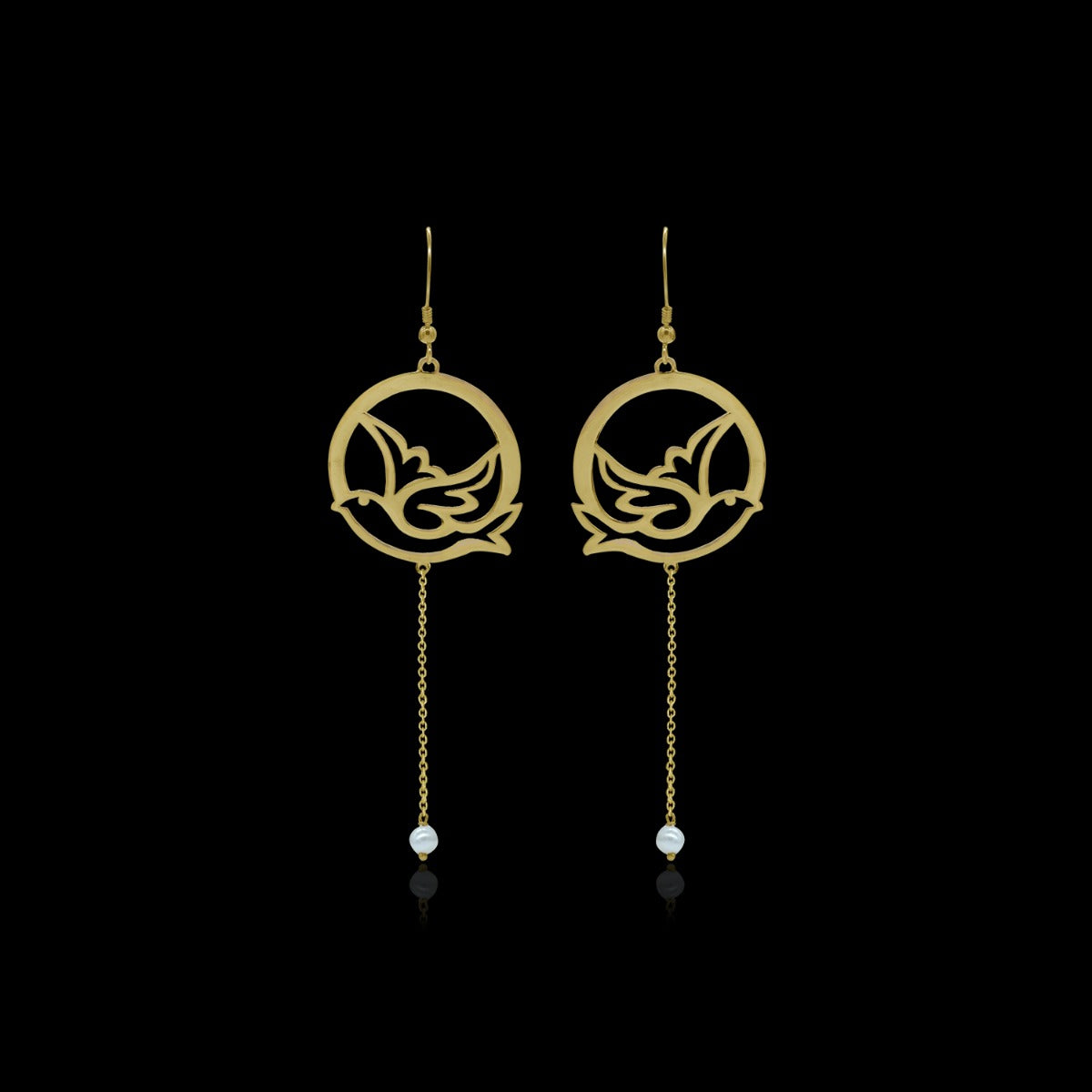 Iconic Flying Bird Drop Earrings
