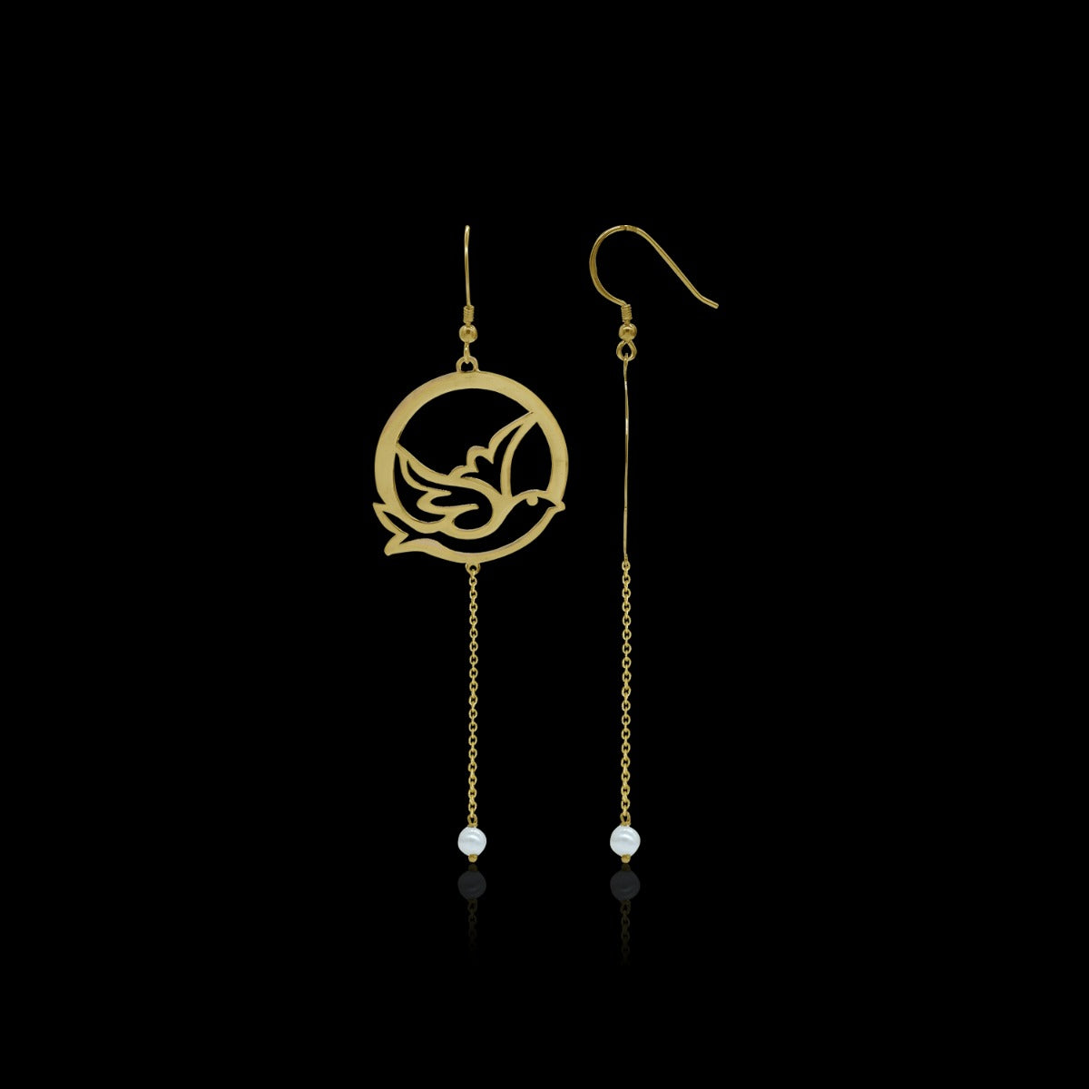 Iconic Flying Bird Drop Earrings