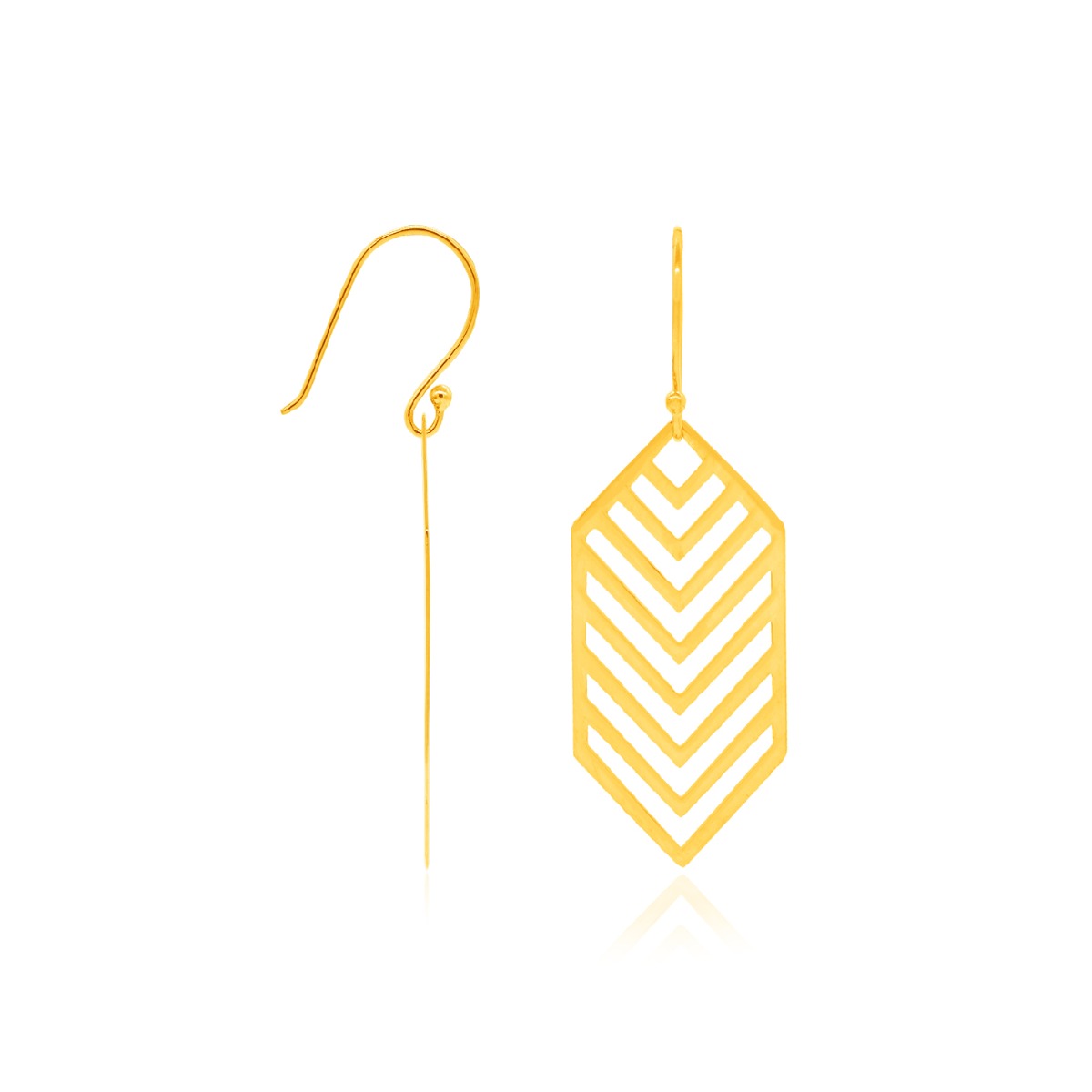 Angular Classic Drop Earrings