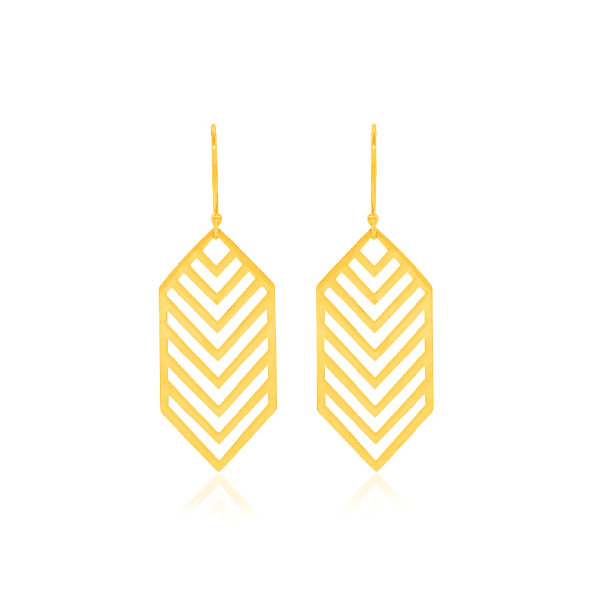 Angular Classic Drop Earrings